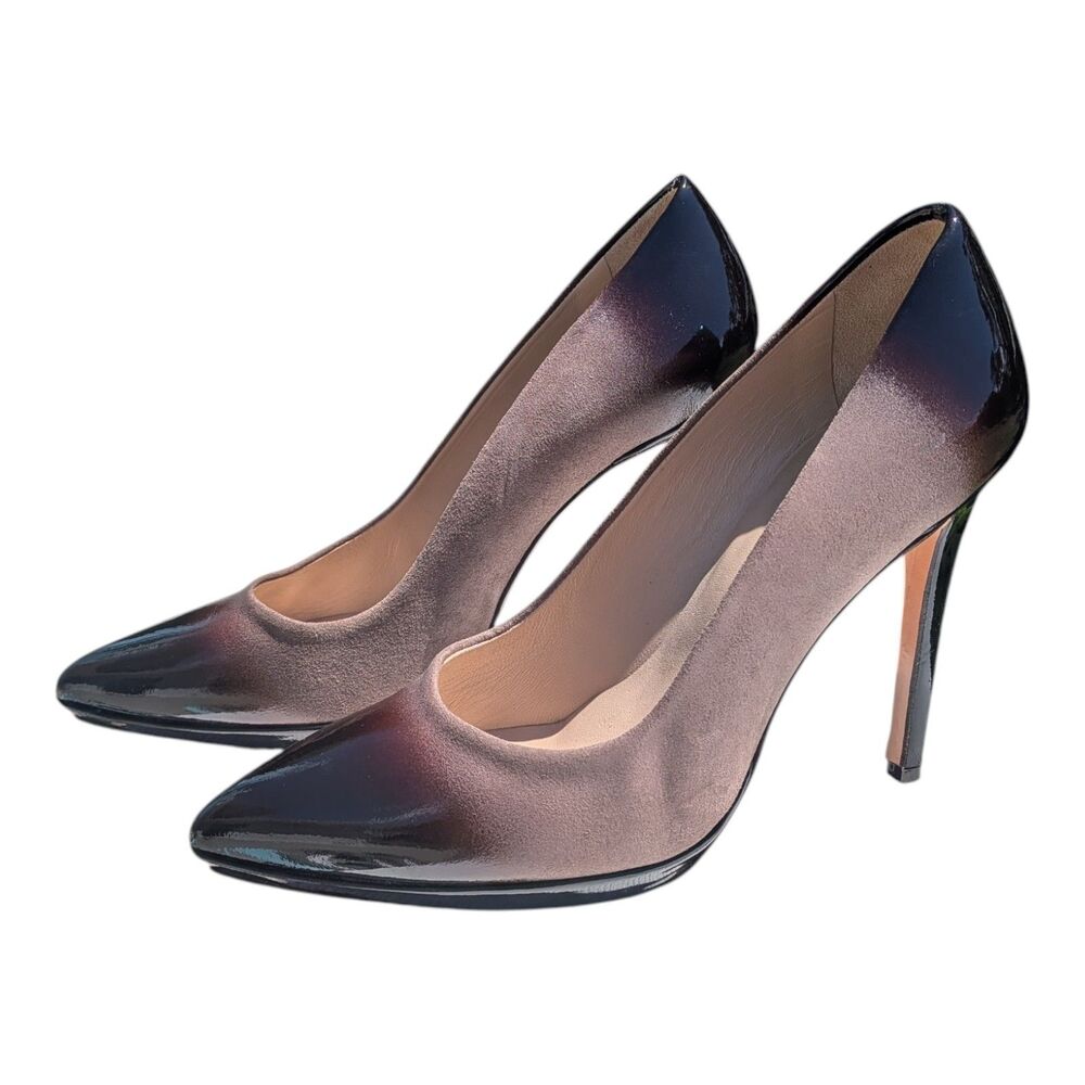 Ellemme Made In Italy Women’s 8.5 Ombre Patent Leather Pointed Toe Pumps Heels
